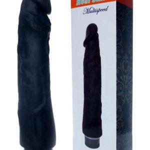 Bossoftoys - 67-00099 - Real Skin - Realistic vibrator - Black - 22 m- Dia 4 cm - Multispeed