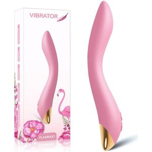 Bossoftoys - Flamingo lichtroze - vibrator - 52-00008 - USB oplaadbaar - 100% waterdicht - 9 vibratiestanden