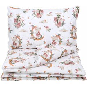 Baby dekbedovertrek 2 delig set -100% Katoen- Droomland- 120x90 cm