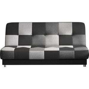 InspireMe 3-zitsbank voor woonkamer, slaapbank, sofa met slaapfunctie, moderne bank - 192x90x90cm, 117x192cm - KAYA 04  (Grijs)