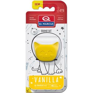 Dr. Marcus Vanilla Cosmic Cat autogeurtje met neutrafresh technologie - Luchtverfrisser auto - Tot 45 dagen geurverspreiding - 20 Gram