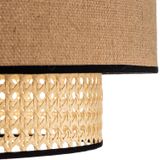 Duolla - Hanglamp aan een koord BOHO 1xE27/15W/230V beige/rotan