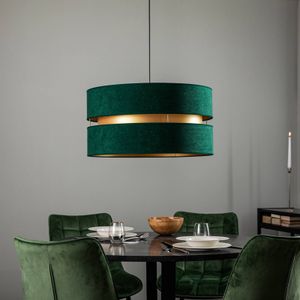 Duolla Hanglamp Duo, groen/goud, Ø 60 cm 1-lamp