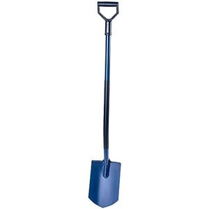 KADAX Spade, schep met D-handgreep, tuinspade om te graven, schep met metalen steel, grafschep, grafschep voor tuin, tuinschep (punt)