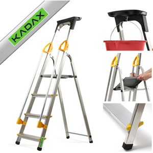 COSTWAY Trapladder, vouwladder, inklapbaar, huishoudladder, trapladder