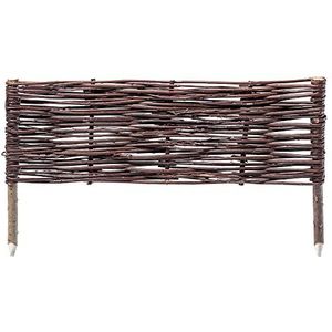 Palisade aus Weide, natürlicher Weidenzaun, 1 Stück, 60x20cm - Kadax