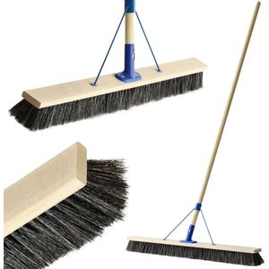 KOTARBAU Vloerschrobber - 23 cm - bezem met natuurlijke borstelharen