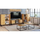 Industriële salontafel set - Loft stijl - bruin