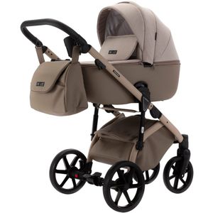 Adamex - Nola Natura - 2-in-1 Kinderwagen - Cappuccino - Hoogwaardige Materialen