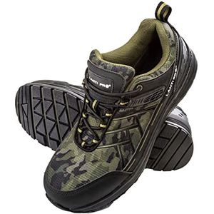 Lahti PRO Werkschoenen, veiligheidsschoenen, uniseks, maat: 45, kleur: groen, S2 SRC, EN ISO 20345, kunststof kap, antislip, schoenen, werkschoenen, b