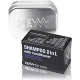 ZEW - Shampoo 2in1 met Conditioner - 85 ml - Houtskool - Voor Mannen