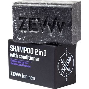 ZEW - Shampoo 2in1 met Conditioner - 85 ml - Houtskool - Voor Mannen