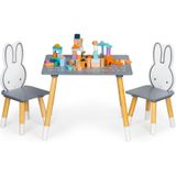 Kindertafel en stoeltjes - konijn - Grenen Poten