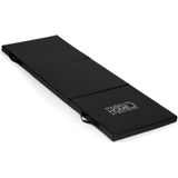 Yogamat - fitness mat - 5cm dik - 182x60 cm - zwart