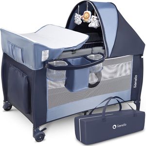 Lionelo Sven Plus - Meegroeibed - Campingbedje - 127x60cm - tot 15kg - SET 2in1 - Co-sleeper