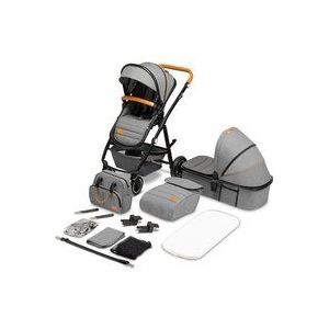 Lionelo - Amber 2in1 - Kinderwagen - Zwart - Luchtbanden - Volledige Vering
