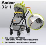 Lionelo Amber 3in1 - Kinderwagen - XXL SET - incl. autostoel - 0-22kg