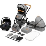 Lionelo Amber 3in1 - Kinderwagen - XXL SET - incl. autostoel - 0-22kg