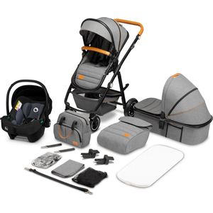Lionelo Amber 3in1 - Kinderwagen - XXL SET - incl. autostoel - 0-22kg