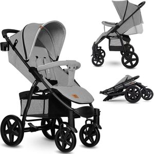 LIONELO Annet Tour kinderwagen, voor baby's vanaf de geboorte tot 22 kg, XXL waterdichte luifel, rugleuning verstelbaar tot ligpositie, grote wielen, voetenzak, muggennet, 5-punts harnas