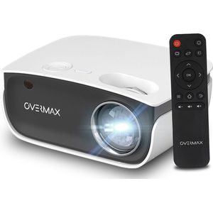 Overmax Multipic 2.5 Full HD LED Projector Projector Home Theater Afstandsbediening Projector met Speaker Beeldgrootte 35 tot 120 Inch