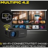 Overmax - Multipic 4.2 - Beamer - 200” FULL HD - WIFI - 4500 Lumen