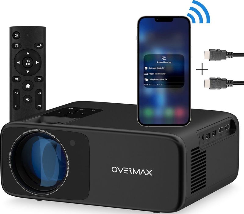Overmax - Multipic 4.2 - Beamer - 200” FULL HD - WIFI - 4500 Lumen