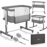 Lionelo Aurora 3in1 Co-sleeper - Babybedje tot 9 kg - Meegroeibed - 4 wielen met rem - Campingbedje