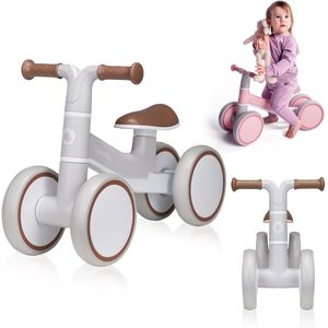 LANTUS Loopfiets voor kinderen vanaf 1 jaar, speelgoed met 3 wielen voor babyfiets van 12 tot 36 maanden, eerste fiets zonder pedalen voor jongens en meisjes als verjaardagscadeau (2-in-1 (rood
