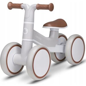 Lionelo VILLY Lichte loopfiets voor kinderen, 4 wielen, vanaf 1 tot 3 jaar (tot 30 kg), voordemping, ergonomische zitting, cadeau voor meisjes en jongens