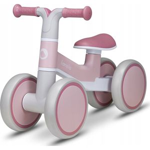 lionelo VILLY Loopfiets voor kinderen van 1 tot 3 jaar, licht speelgoed met 4 wielen, antislip handgrepen, comfortabele zitting, babystartfiets, speelgoed voor kleine meisjes of jongens tot 30 kg,