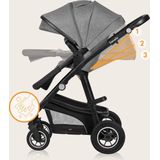 Lionelo Bianka - Kinderwagen 3 in 1 - incl. autostoel - 0-22kg - XXL - Buggy 3in1
