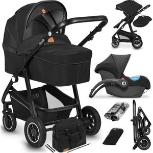 Lionelo Bianka - Kinderwagen 3 in 1 - incl. autostoel - 0-22kg - XXL - Buggy 3in1