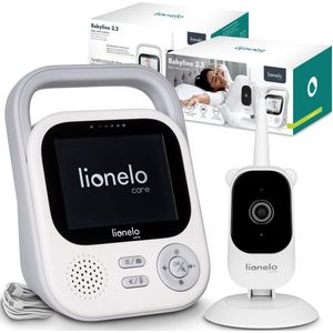 Lionelo - Babyline 3.2 - Babyfoon Premium - Babyphone met Camera Full HD - Bereik 50 m