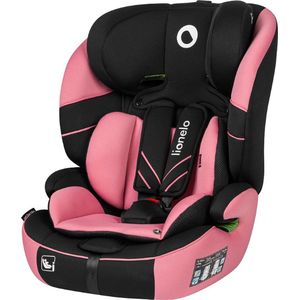 Lionelo - Autostoel LEVI ONE i-Maat 76-150 cm zwart/roze