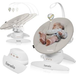 Lionelo Iris - Premium Babyschommel - 360° draaibaar - 0 tot 9kg - 3-traps verstelling