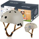 LIONELO Helmet - Kinderfietshelm – Maat S 50–56 cm – Veiligheidshelm met Kinbescherming – Creatief Ontwerp met Krijt en Stiften – ABS/EPS Constructie – Intertek Gecertificeerd