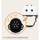 LIONELO Helmet - Kinderfietshelm – Maat S 50–56 cm – Veiligheidshelm met Kinbescherming – Creatief Ontwerp met Krijt en Stiften – ABS/EPS Constructie – Intertek Gecertificeerd