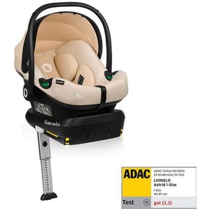 Lionelo Astrid i-Size SET - Autostoeltje + Basis - voor Autostoel - Memory Foam - Hoogte-instelling van de hoofdsteun 7cm