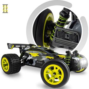 Overmax X-Pace RC Auto - 45 km/u, 1:18 Schaal, 4x4 Aandrijving, 100m Bereik, LED Verlichting, 30 min Speeltijd, Onafhankelijke Vering, TUV Gecertificeerd, Ideaal Cadeau voor Kinderen 14+…