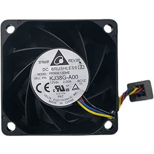 Delta PFR0612DHE 12V 2.00A 6038 6CM 4-wire high speed cooling fan