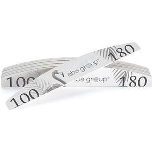 Aba Group - Limes à Ongles Set - Professionele Limes - Grit 100/180 - 10 Stuks - Demi-lune