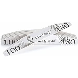Aba Group - Nagelvijl - Halve Maan - Flamingo - 25 Stuks - 100/180 Standard - Duurzaam