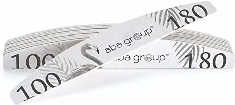 Aba Group - Nagelvijl - Halve Maan - Flamingo - 25 Stuks - 100/180 Standard - Duurzaam