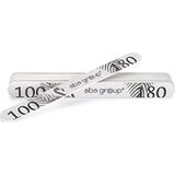 Aba Group - Professionele Nagelvijlset - 10 Stuks - Dubbelzijdige Nagelvijlen - Gradatie 100/180 - Standaard 4 mm