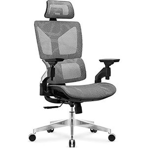 MARK ADLER EXPERT 8.5 Computermöbel und Bürostuhl AirMESH HD Cradle PLUS Grau