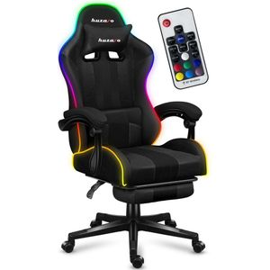 Gaming Fauteuil - Zwart - Stof/PU - Ergonomisch Ontwerp