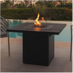 Planika Square Tafel GAS - Buiten gas haard 79,7x90 cm 10kW