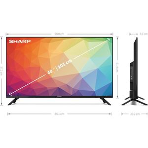 Sharp 40FG4 - LED TV Zwart