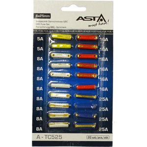 A-TC525 ASTA Torpedo model zekering in assortiment GBC 6×25mm 20st